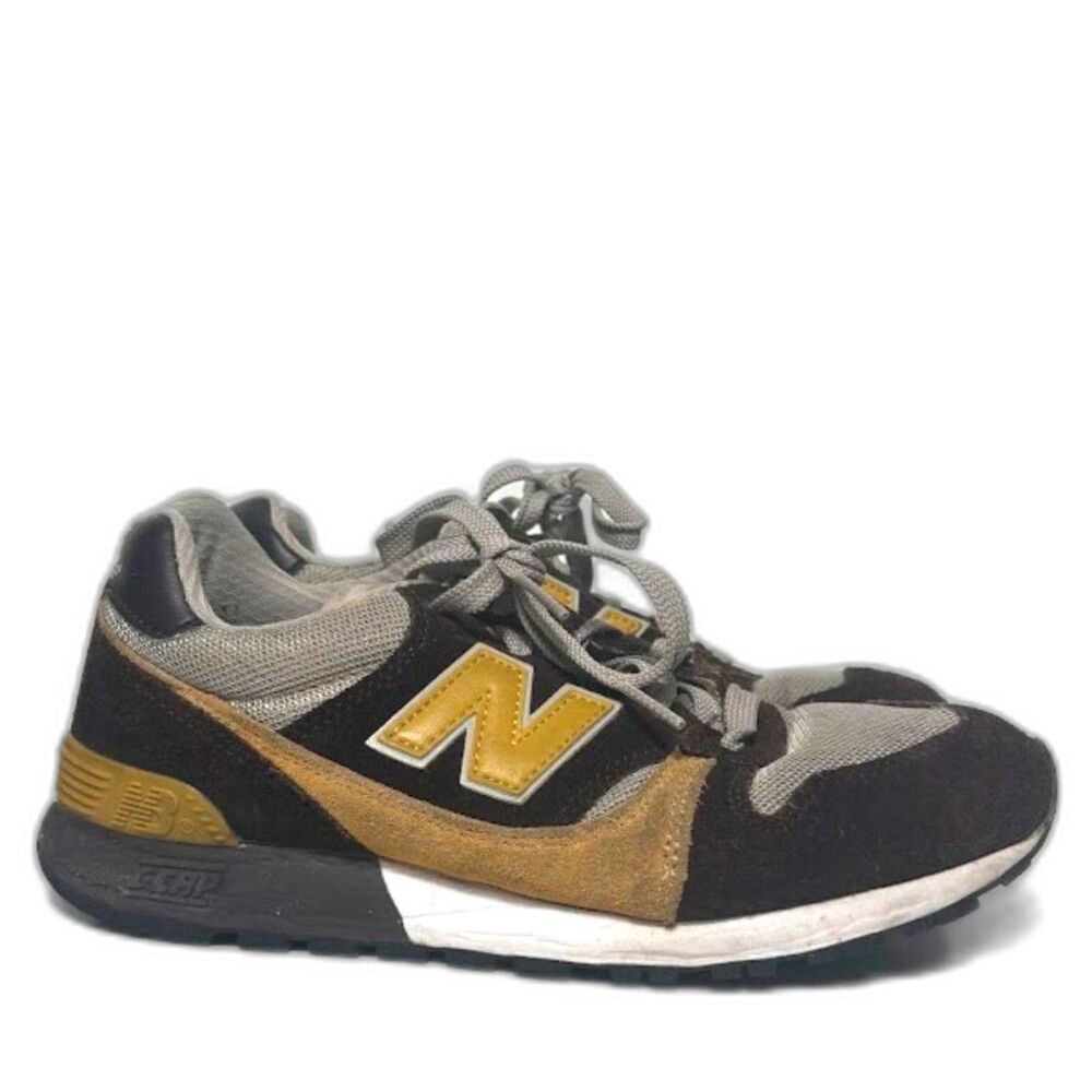 New Balance 675 Sneakers Low Profile Brown Yellow Streetwear 8 athletic sporty